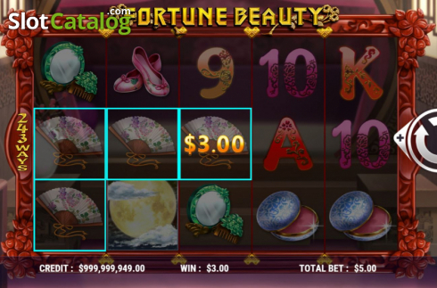 Win Screen 2. Fortune Beauty slot