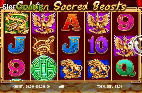 Reel Screen. Golden Sacred Beasts slot