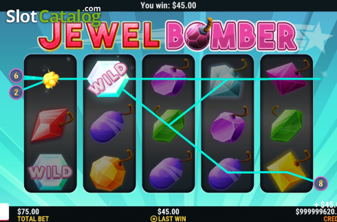 Win Screen. Jewel Bomber slot