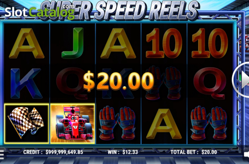 Win Screen 4. Super Speed Reels slot