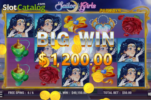 Big Win. Sailor Girls slot