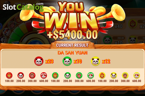 Win Screen. Forest Party (Slot Factory) slot