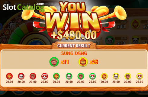 Win Screen 2. Forest Party (Slot Factory) slot
