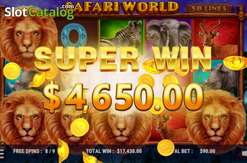 Super Win. Safari World slot