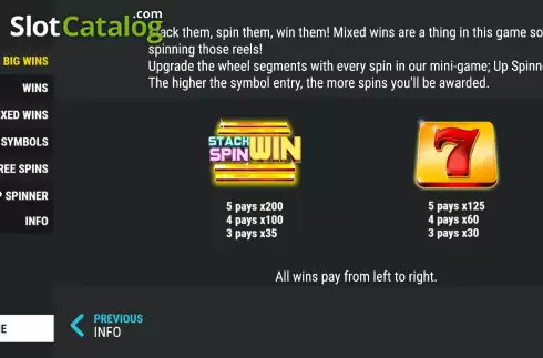 Schermo5. Stack Spin Win slot