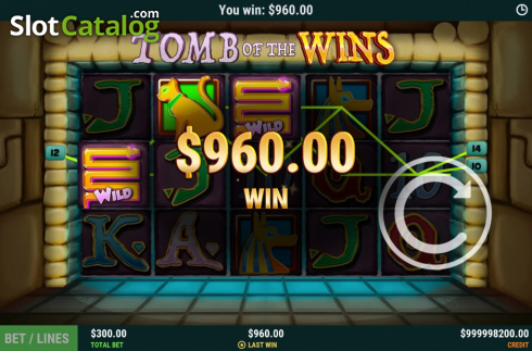 Win Screen 2. Tomb Of The Wins slot