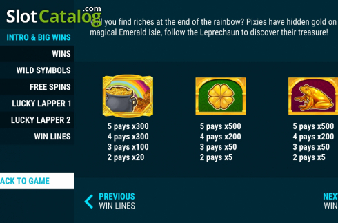 画面7. Rainbow Slots カジノスロット