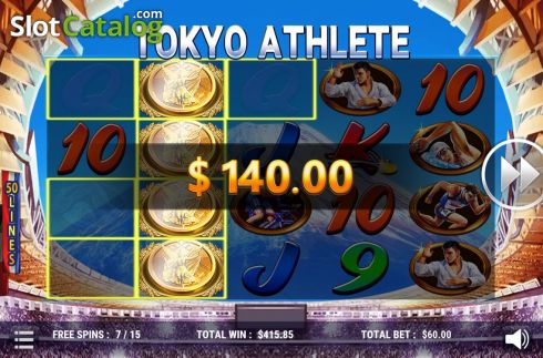Win Screen 2. Tokyo Athlete slot