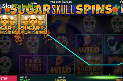画面4. Sugar Skull Spins カジノスロット