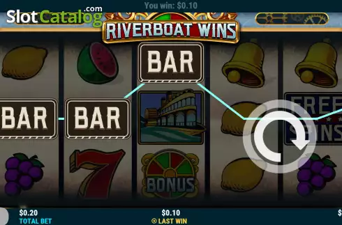 Win screen 2. Riverboat Wins slot