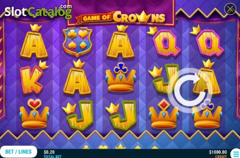 Reel screen. Game of Crowns slot