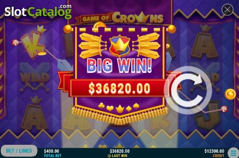 Skärmdump4. Game of Crowns slot