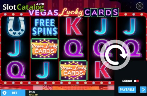 Reel screen. Vegas Lucky Cards slot