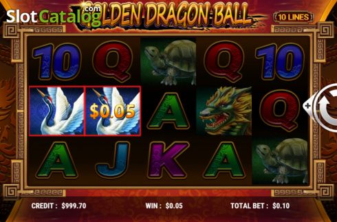Win screen 2. Golden Dragon Ball slot