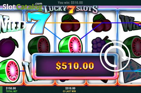 画面5. Lucky 7 Slots カジノスロット