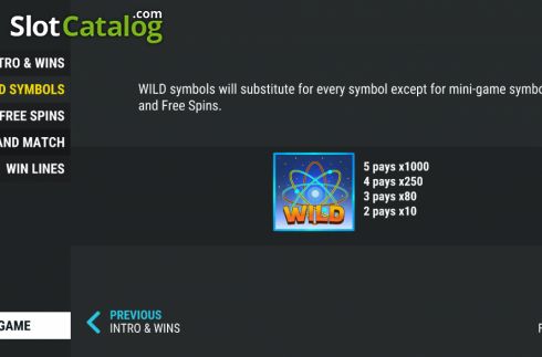 Wild Symbols Screen. Crackpot Scratchpot slot
