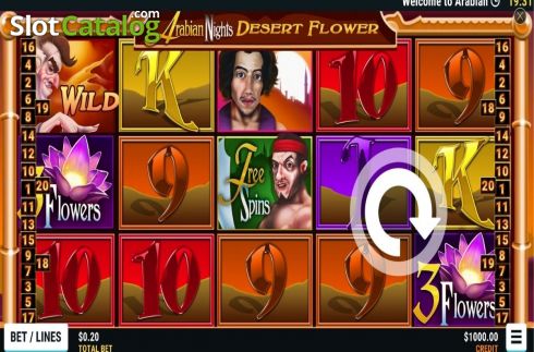 Bildschirm2. Desert Flower slot