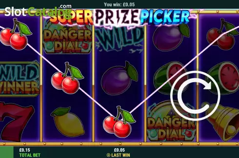 Win screen. Super Prize Picker slot