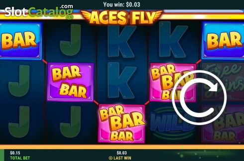 Win screen. Aces Fly slot