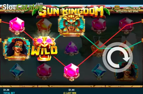 Win screen. Sun Kingdom slot