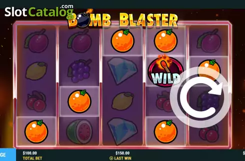 Win screen 2. Bomb Blaster slot