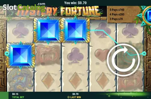 Win screen 2. Mystery Fortune slot