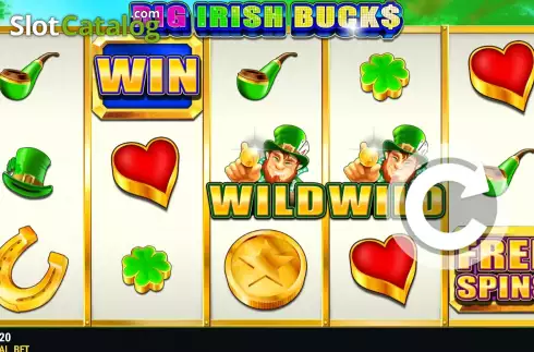 Game screen. Big Irish Bucks slot