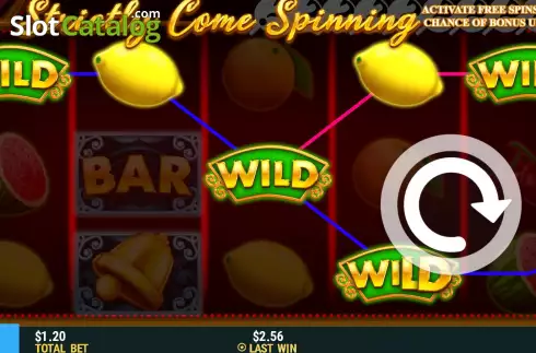 Win Screen. Strictly Come Spinning slot