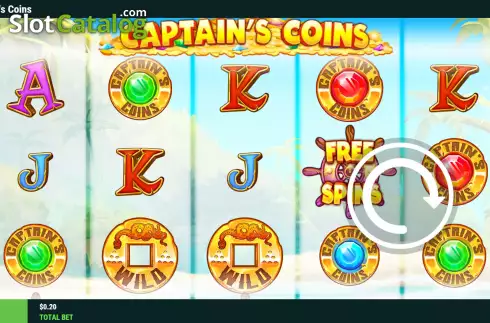 画面2. Captain’s Coins カジノスロット