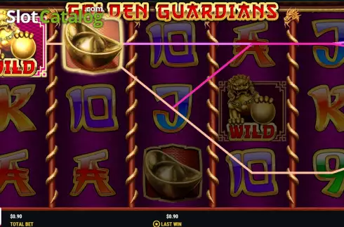Skärmdump4. Golden Guardians slot