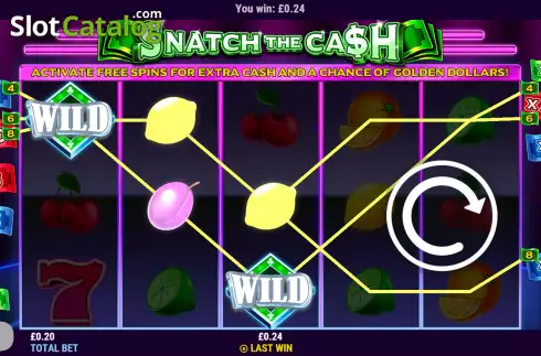 Win screen 2. Snatch the Cash slot