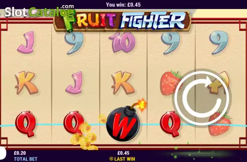 Win screen. Fruit Fighter slot