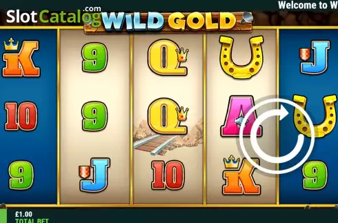 Game screen. Wild Gold (Slot Factory) slot