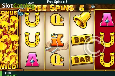 Free Spins screen 2. Wild Gold (Slot Factory) slot