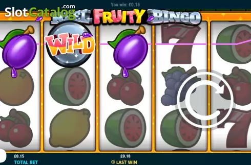画面4. Reel Fruity Bingo カジノスロット