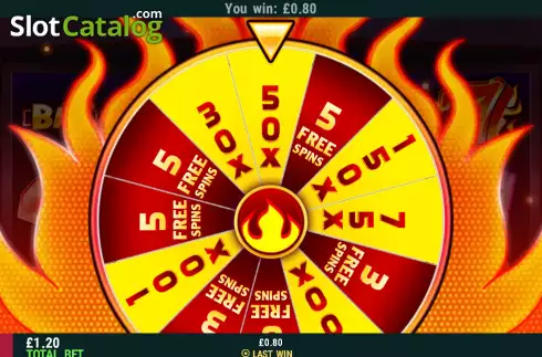 Bonus Game screen. Flamin Casino slot