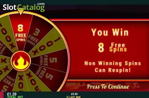Bonus Game screen 2. Flamin Casino slot