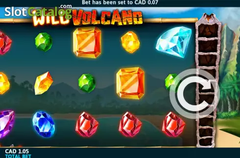 Game screen. Wild Volcano (Slot Factory) slot