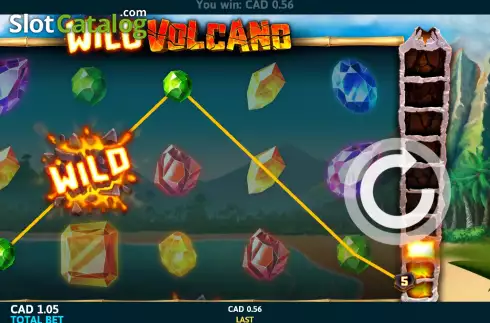 Win screen. Wild Volcano (Slot Factory) slot