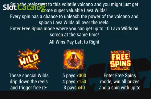 画面5. Wild Volcano (Slot Factory) カジノスロット