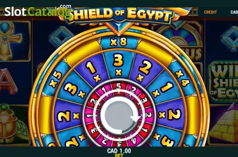 Bonus Game screen 2. Shield of Egypt slot