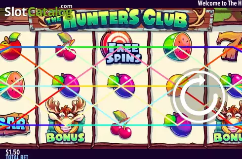 Game screen. The Hunter's Club slot