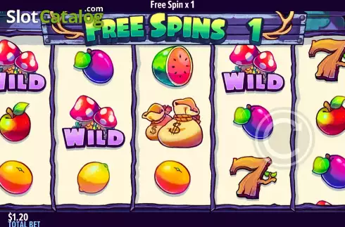 Free Spins screen 3. The Hunter's Club slot