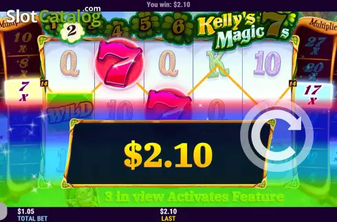 Ecran3. Kelly's Magic 7's slot