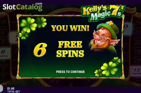 Schermo8. Kelly's Magic 7's slot