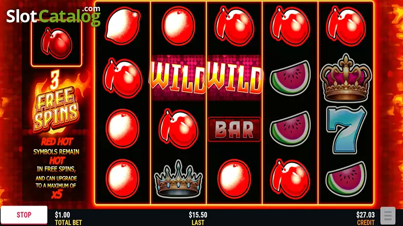 Red Hot Prizes Free Spins