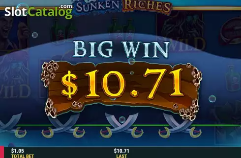 Win Screen 3. Sunken Riches slot