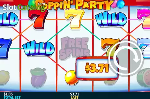 Win Screen. Poppin' Party slot