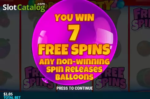 Free Spins Win Screen 2. Poppin' Party slot