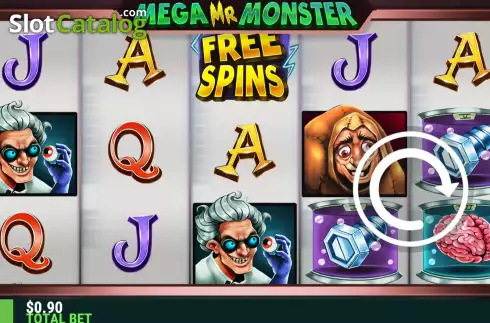 Game Screen. Mega Mr Monster slot